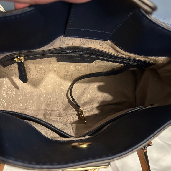 Michael Kors Hamilton Colorblock Leather Satchel - Picture 3 of 7